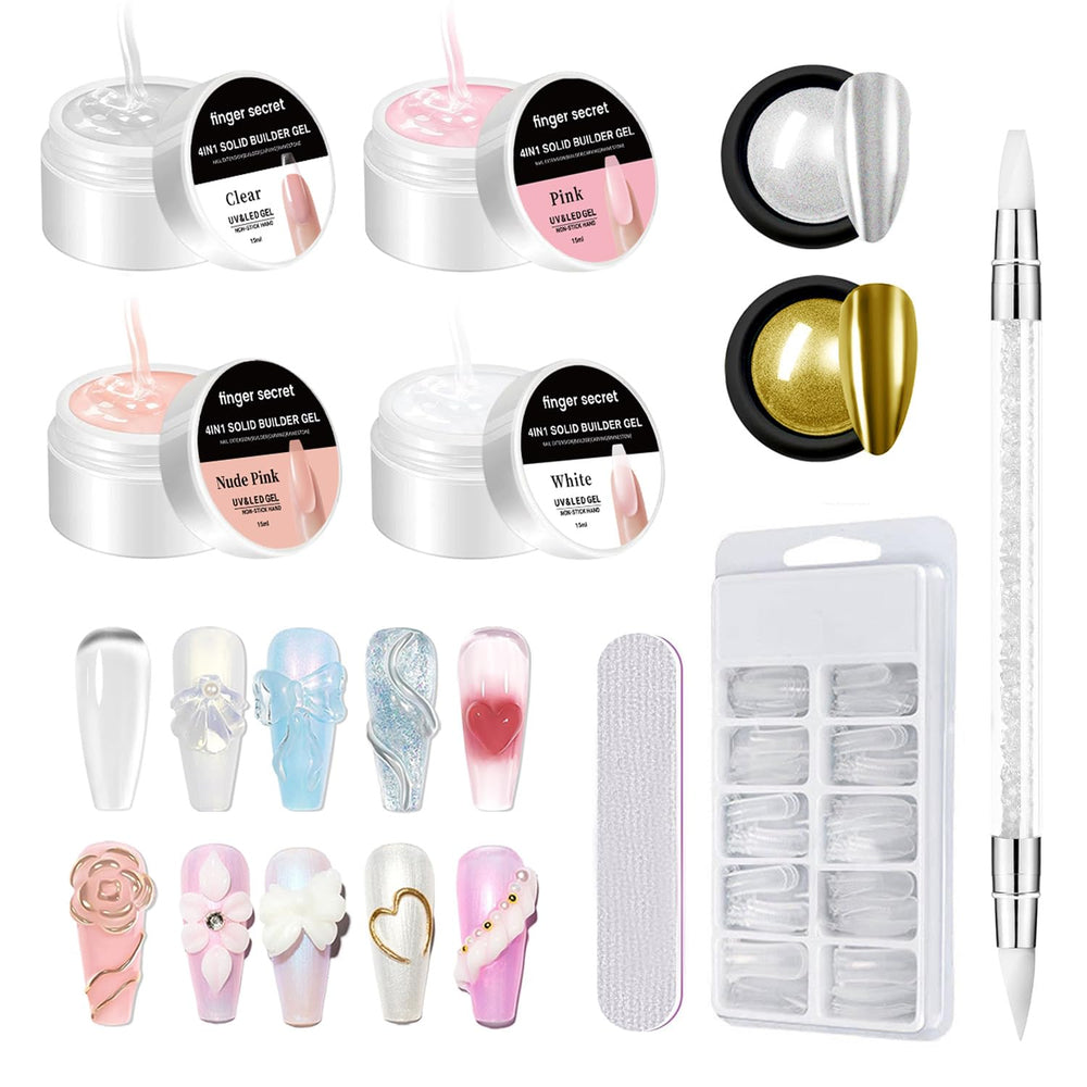 SMSMYXF solid builder gel 15g clear for mess-free extensions with tack-free finish