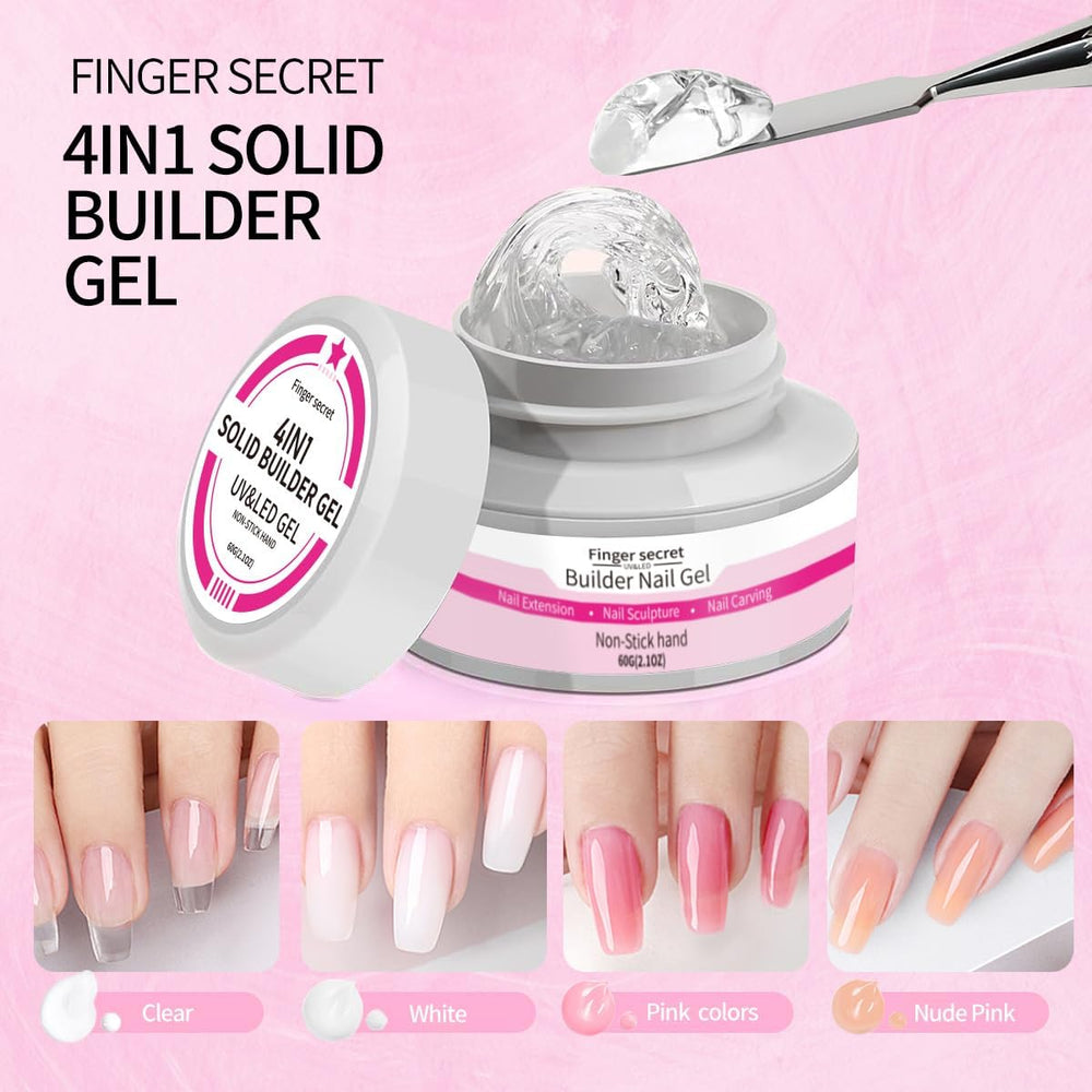 SMSMYXF pink builder gel for vibrant 3D nail art and sculpting