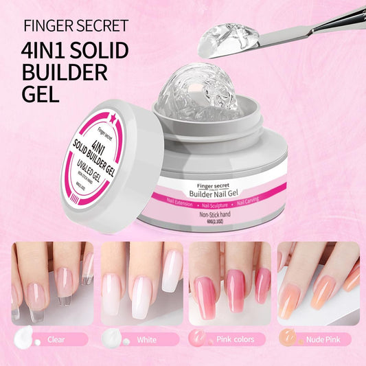 SMSMYXF pink builder gel for vibrant 3D nail art and sculpting