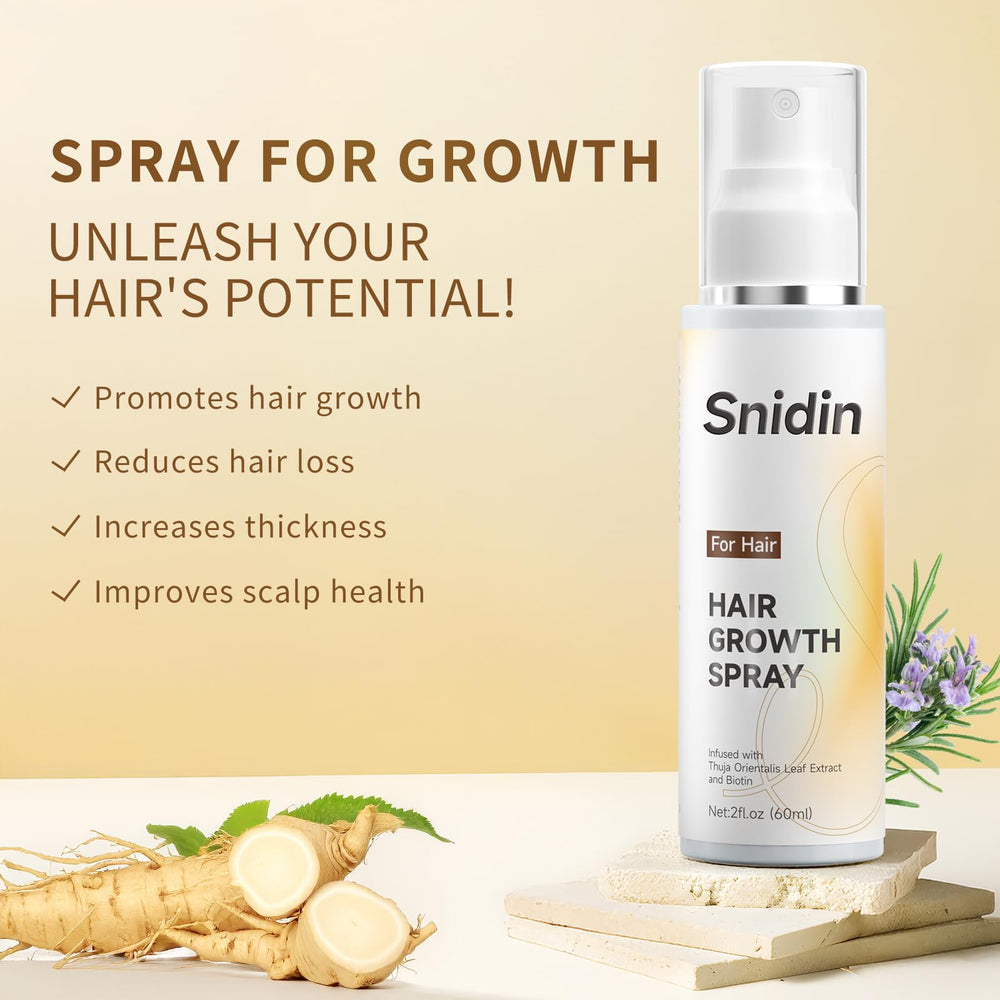 Snidin spray nozzle action creating an even mist for quick absorption