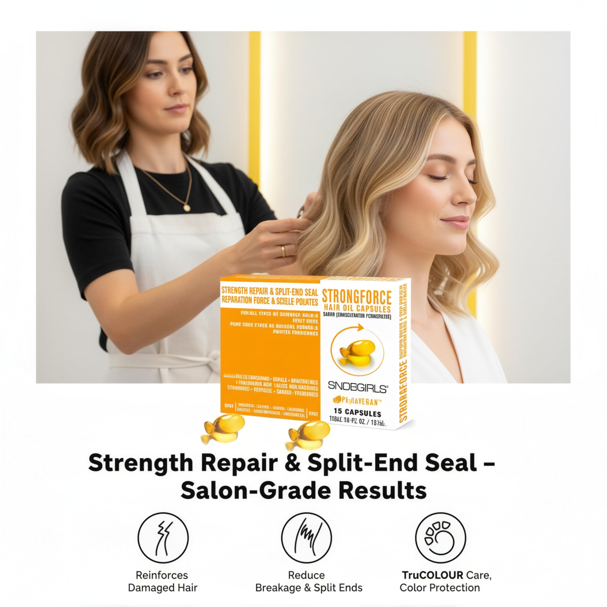 SNOB GIRLS Strength Repair capsule pour captures quick, lightweight application for daily use