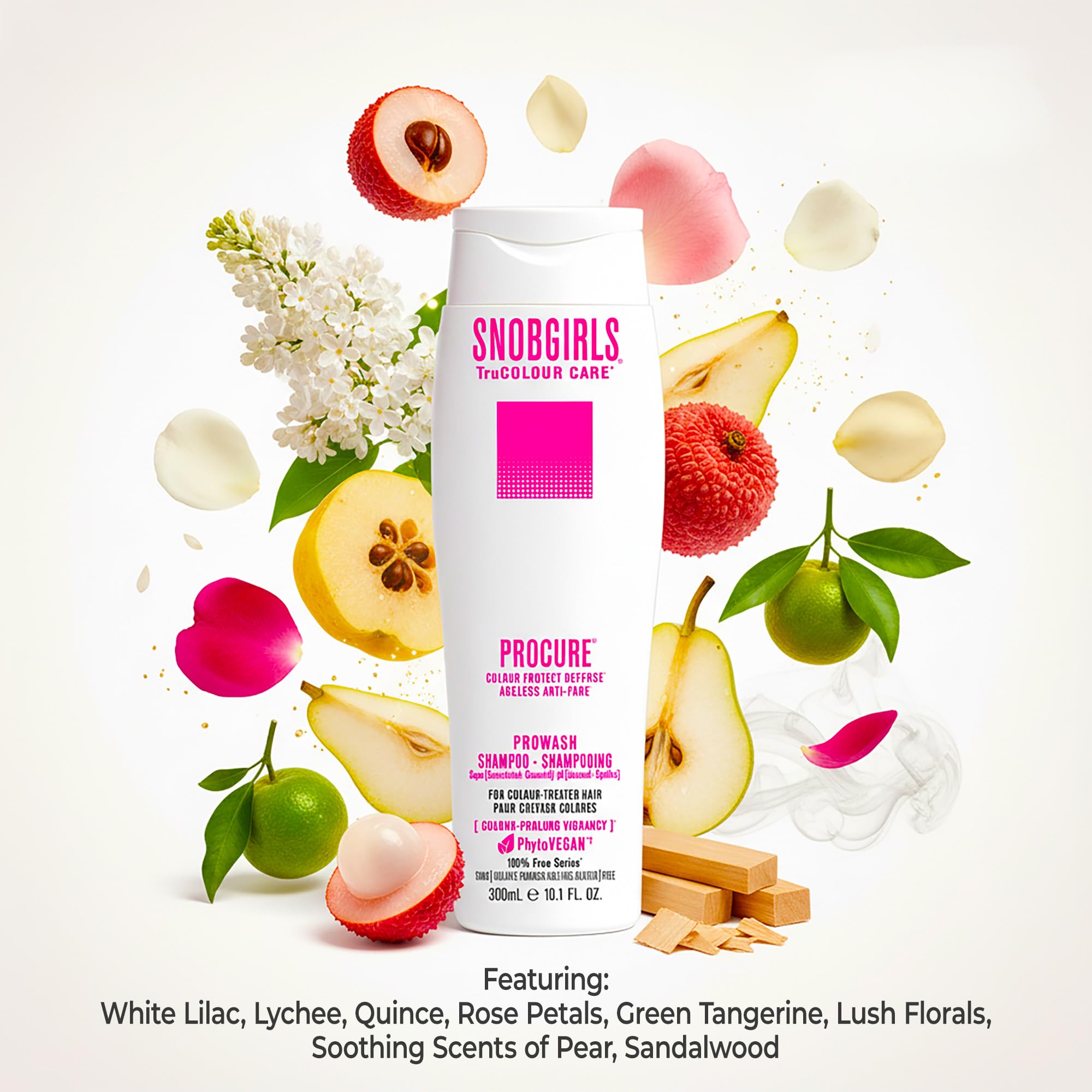 SNOBGIRLS TruColour Care lightweight-texture demonstrates easy, non-greasy conditioning.