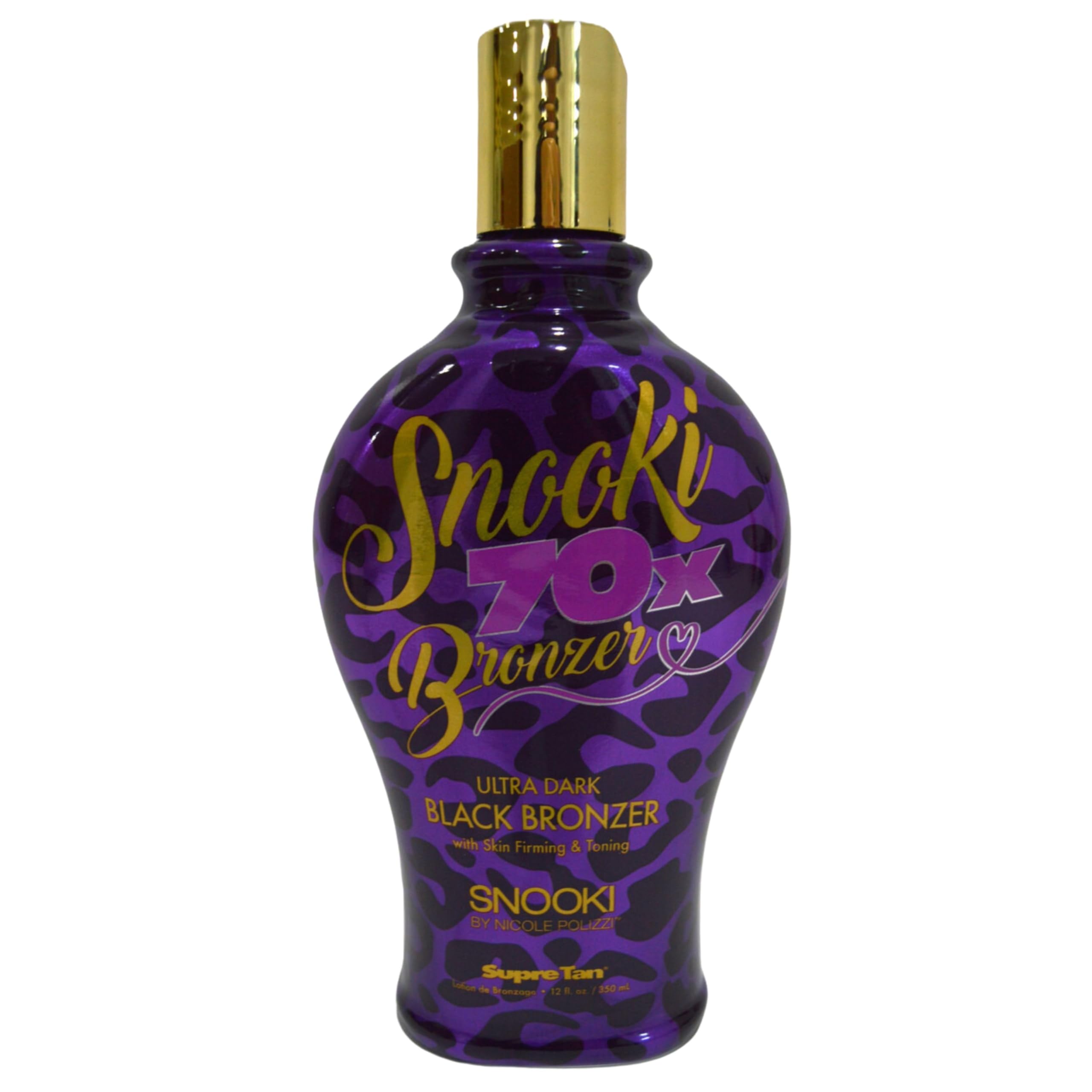 Snooki Ultra Dark 70X hydration notes highlight Aloe Vera benefits.