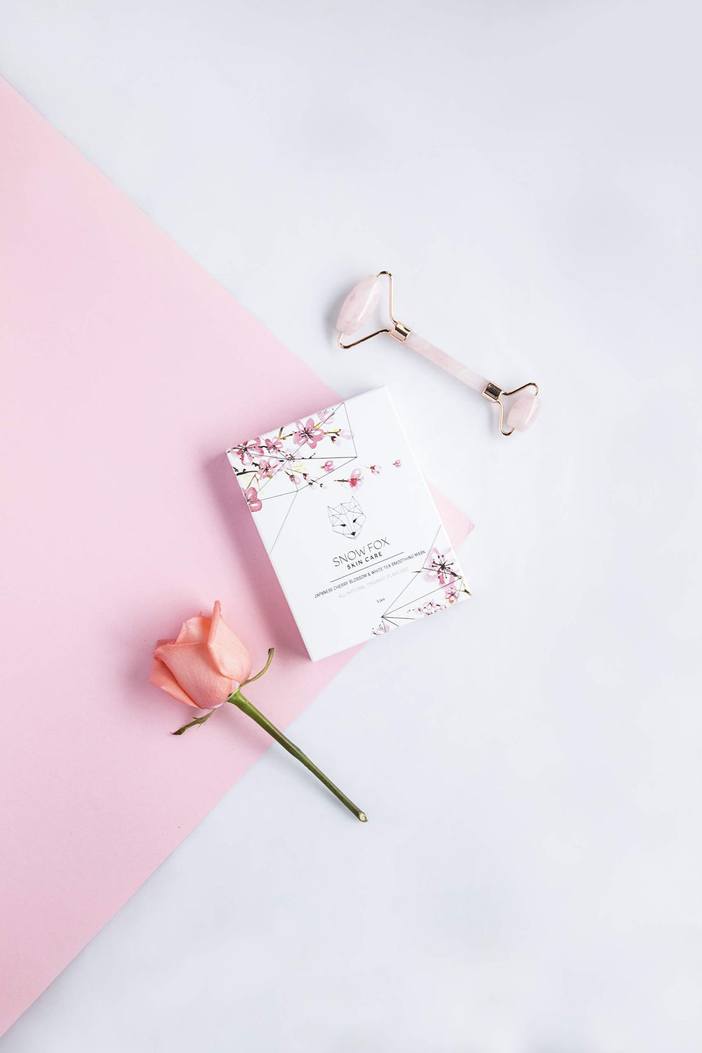 Snow Fox crystal roller use with mask to boost absorption.
