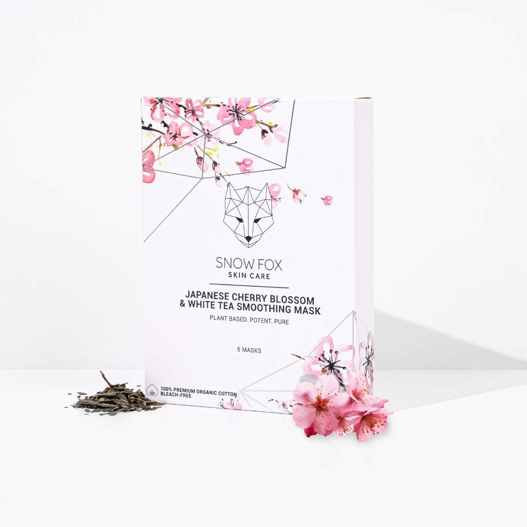 Snow Fox hyaluronic-acid mask saturation promotes plumpness and hydration.