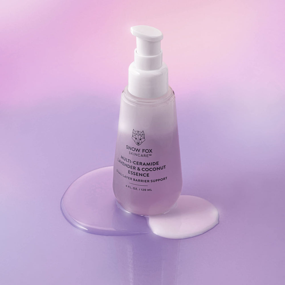 Snow Fox Skincare French lavender base tonic refreshes the skin tone.