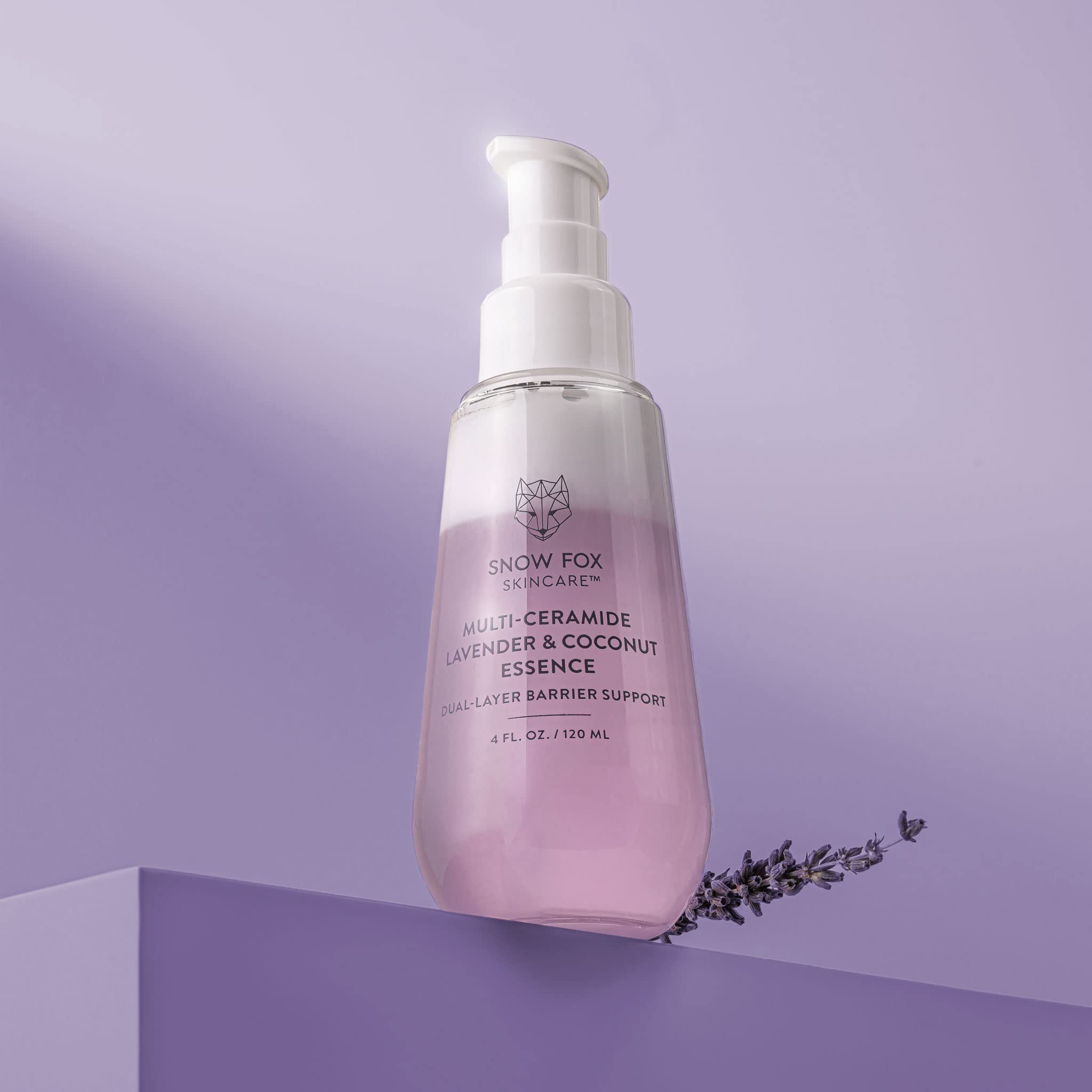 Snow Fox Skincare malachite extract supports a clear-looking complexion.