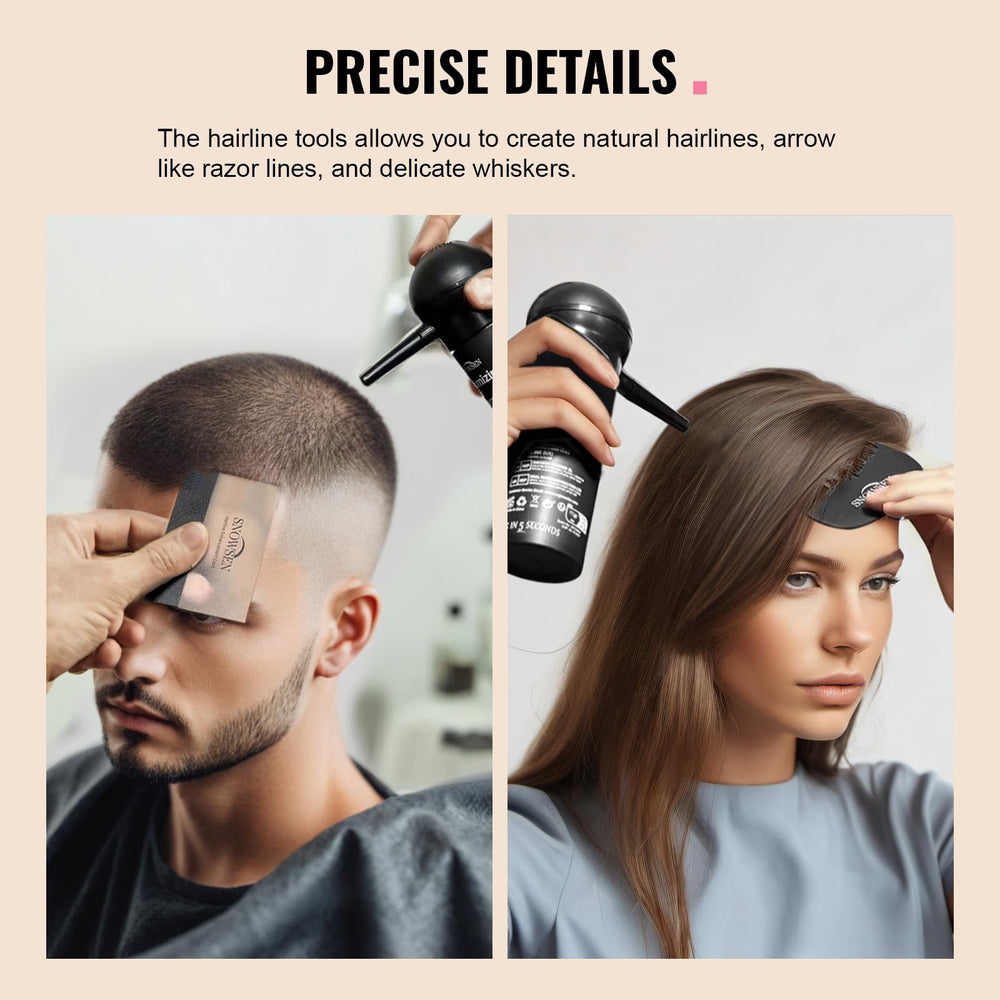 SNOWSEN hairline enhancement comb shapes a natural front