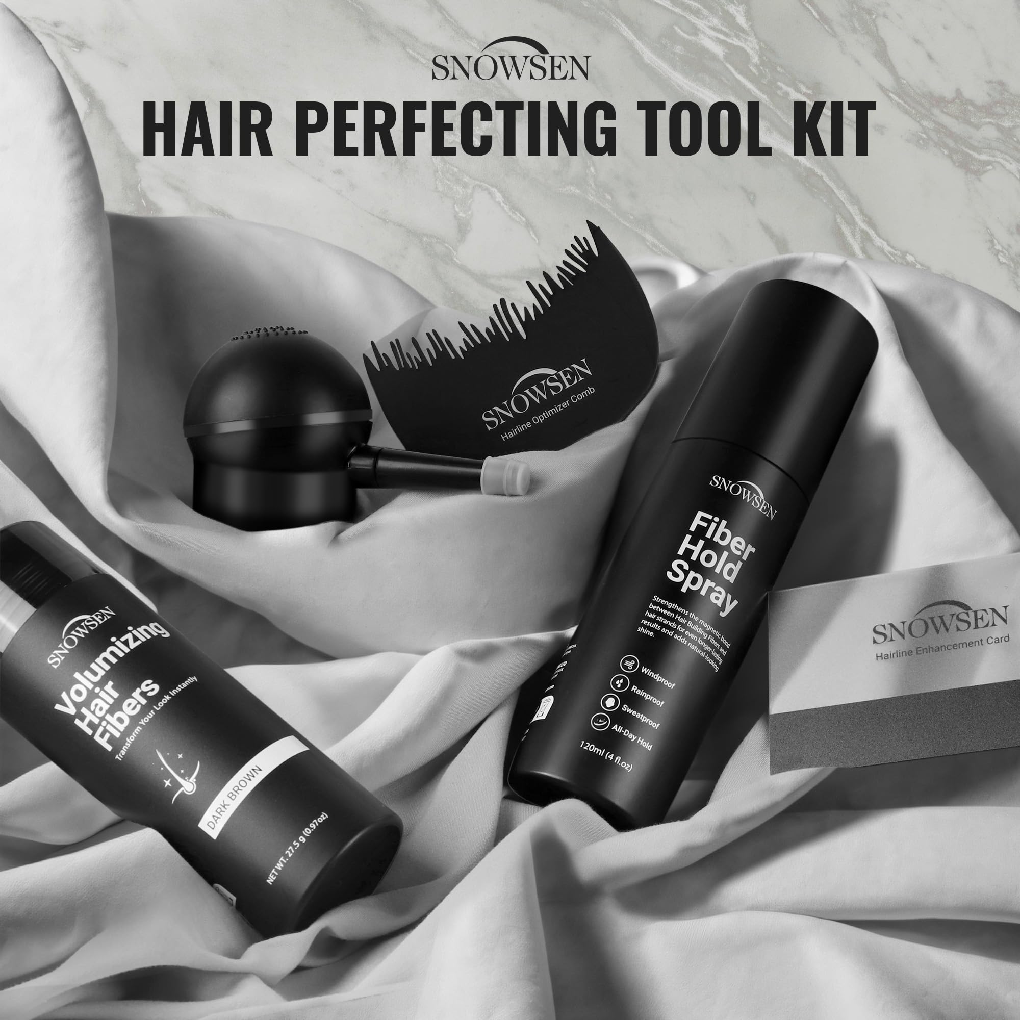 SNOWSEN natural gossypium-based fibers mimic hair texture and shade