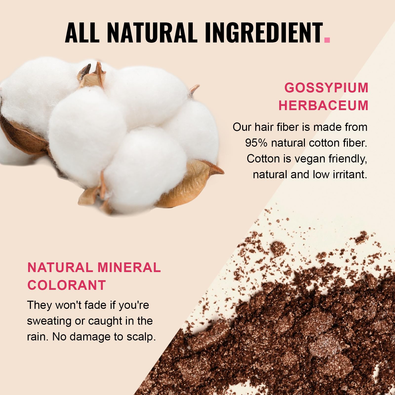 SNOWSEN natural looking fibers blend with real hair texture