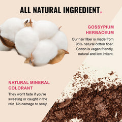 SNOWSEN natural looking fibers blend with real hair texture