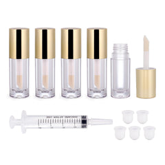 Snowso clear 6ml lipgloss tubes show color, making easy color matching.