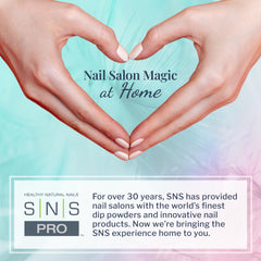 SNS 10 Free formula label signals safer, low-odor nail care.