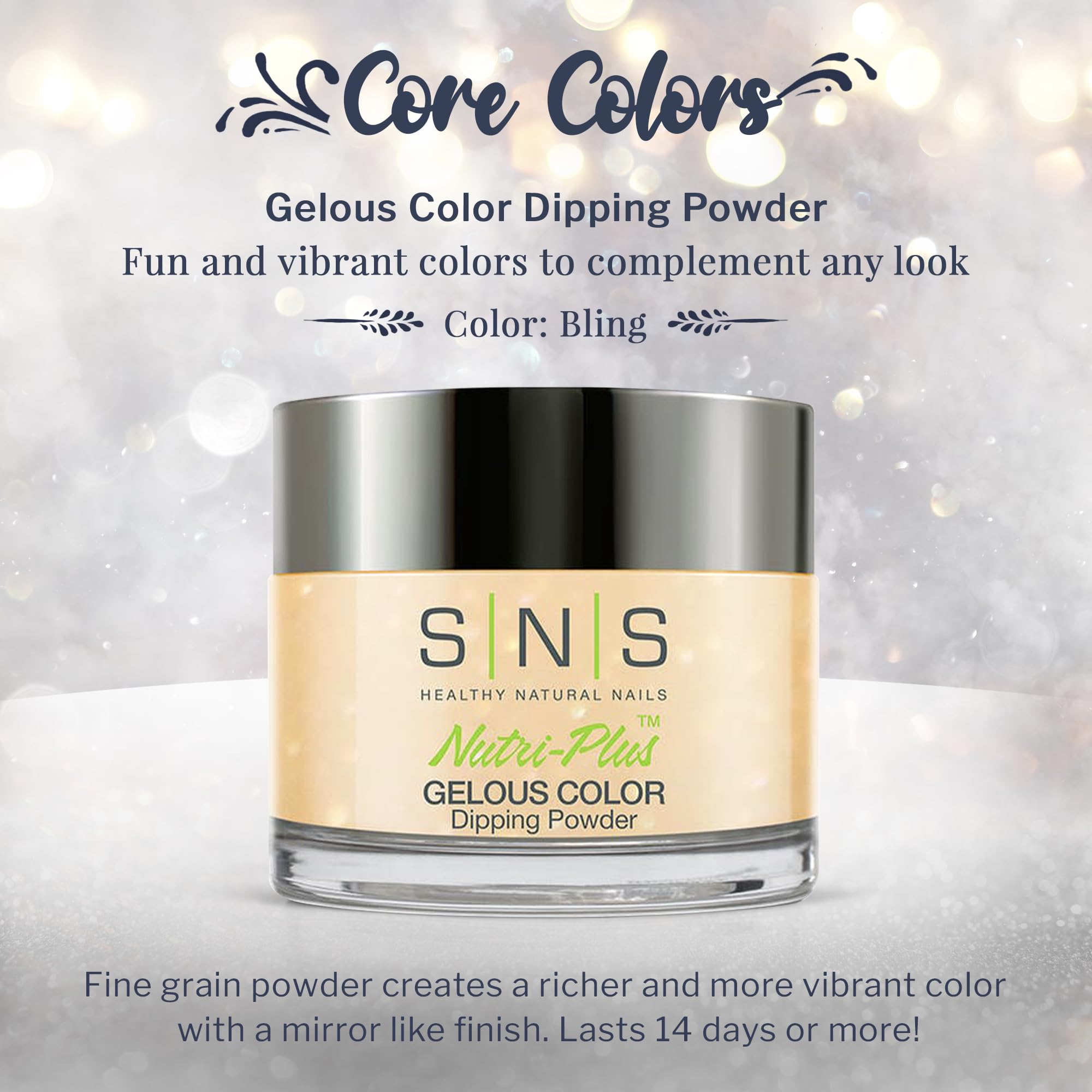 SNS Bling dip powder application brush demonstration for smooth, even coverage.