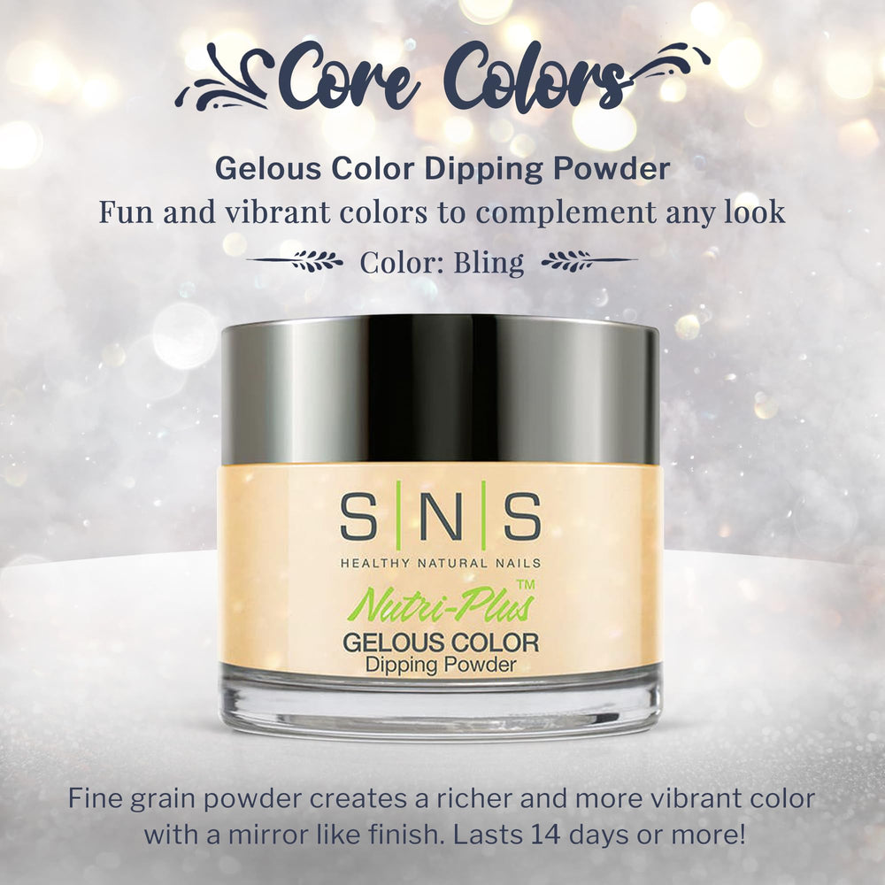 SNS Bling dip powder application brush demonstration for smooth, even coverage.
