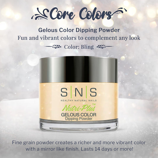 SNS Bling dip powder application brush demonstration for smooth, even coverage.