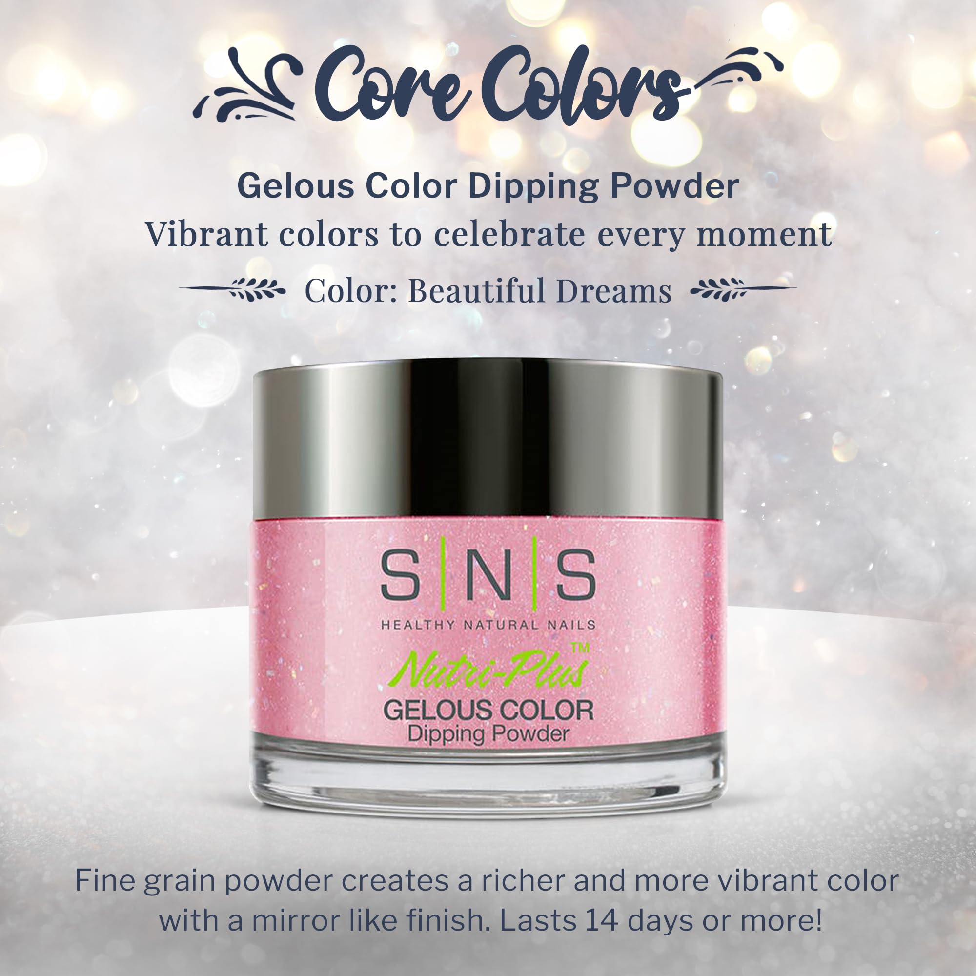 SNS Core Colors Nutri-Plus bottle showing nail nourishment