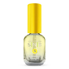 SNS Cuticle Oil bottle close-up highlighting nourishing formula for healthy nails.