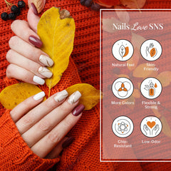 SNS Gelous color close-up highlights a glossy mirror-like finish.