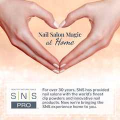 SNS Healthy Nails at-home dipping kit demonstrates easy, quick-dry application