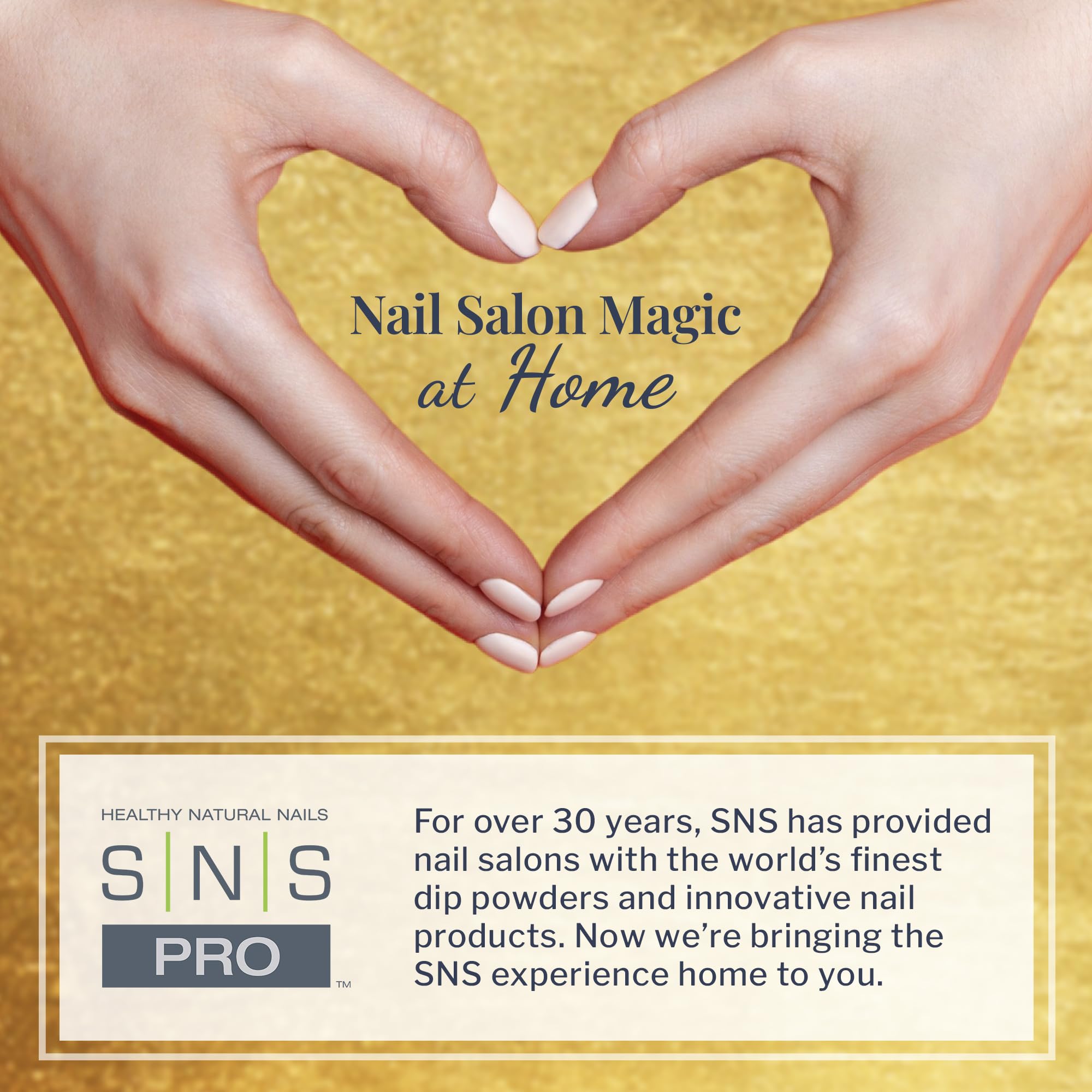 SNS Healthy Natural Nails 10 Free label on packaging indicating absence of harsh chemicals