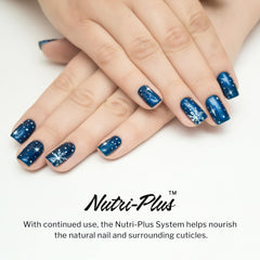 SNS Holidazzle Whispering Evergreen swatch showing rich, festive tone for at-home manicure.