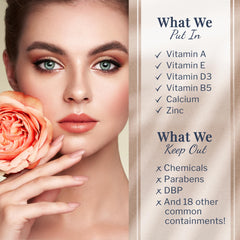 SNS 10 Free label underlines cleaner formula.