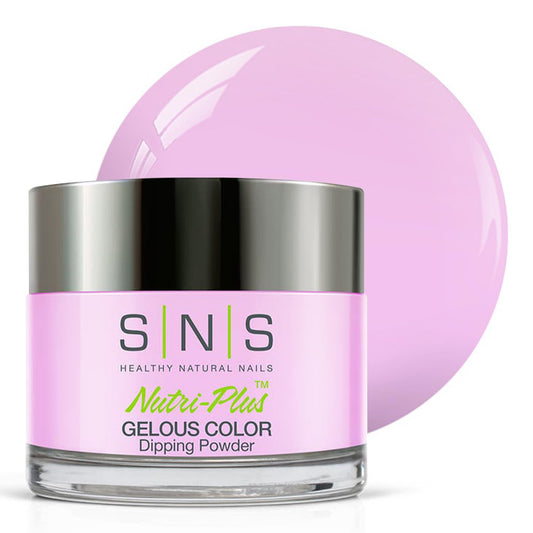 SNS Nail Dip Powder Audrey pink pastel bottle shows long-lasting color without UV lamp