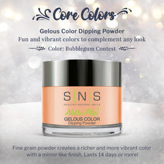 SNS Nail Dip Powder Bubblegum Contest application scene for at-home manicure.