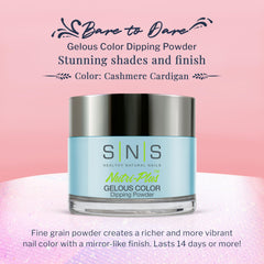 SNS Nail Dip Cashmere Cardigan swatches reveal rich depth without UV lamp necessity.