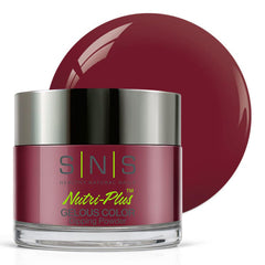 SNS Nail Dip Dancing Queen jar shows rich wine shade and creamy finish