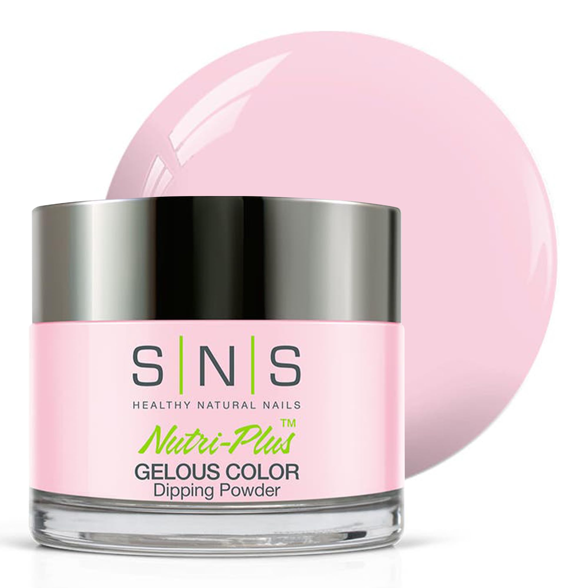 SNS Nail Dip Flamingo Dance bottle shows pink pastel shade for a long-lasting manicure