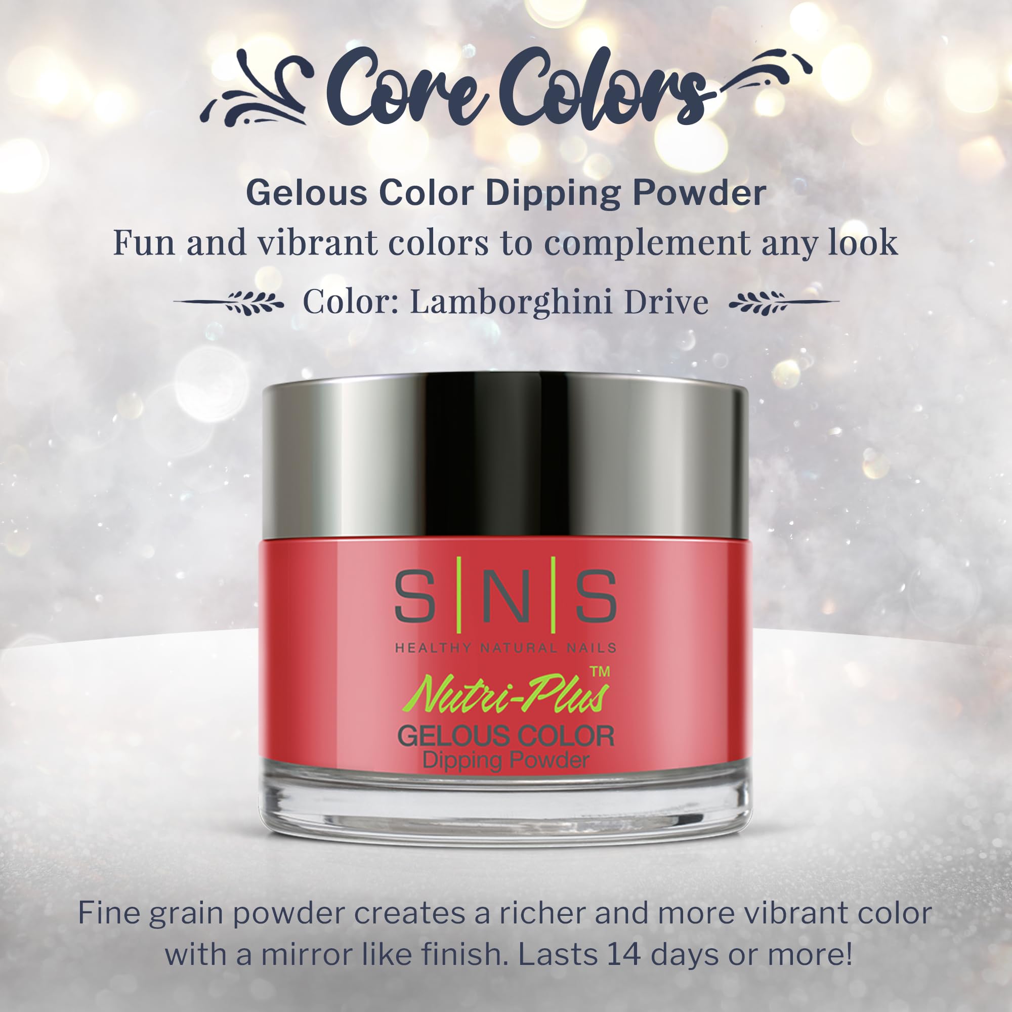 SNS Nail Dip Lamborghini Drive color swatches reveal rich shading for at-home nail art
