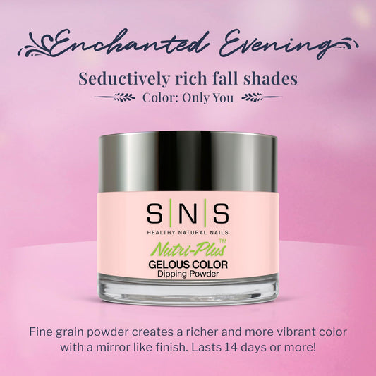 SNS Nail Dip Powder texture close-up shows rich color payoff