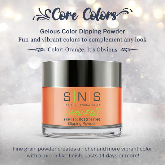 SNS Nail Dip Powder Peach Coral Tone – versatile shade for warm nail art.