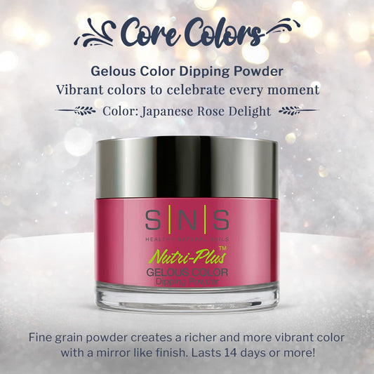 Close-up of SNS dipping brush applying dip powder for at-home manicure.