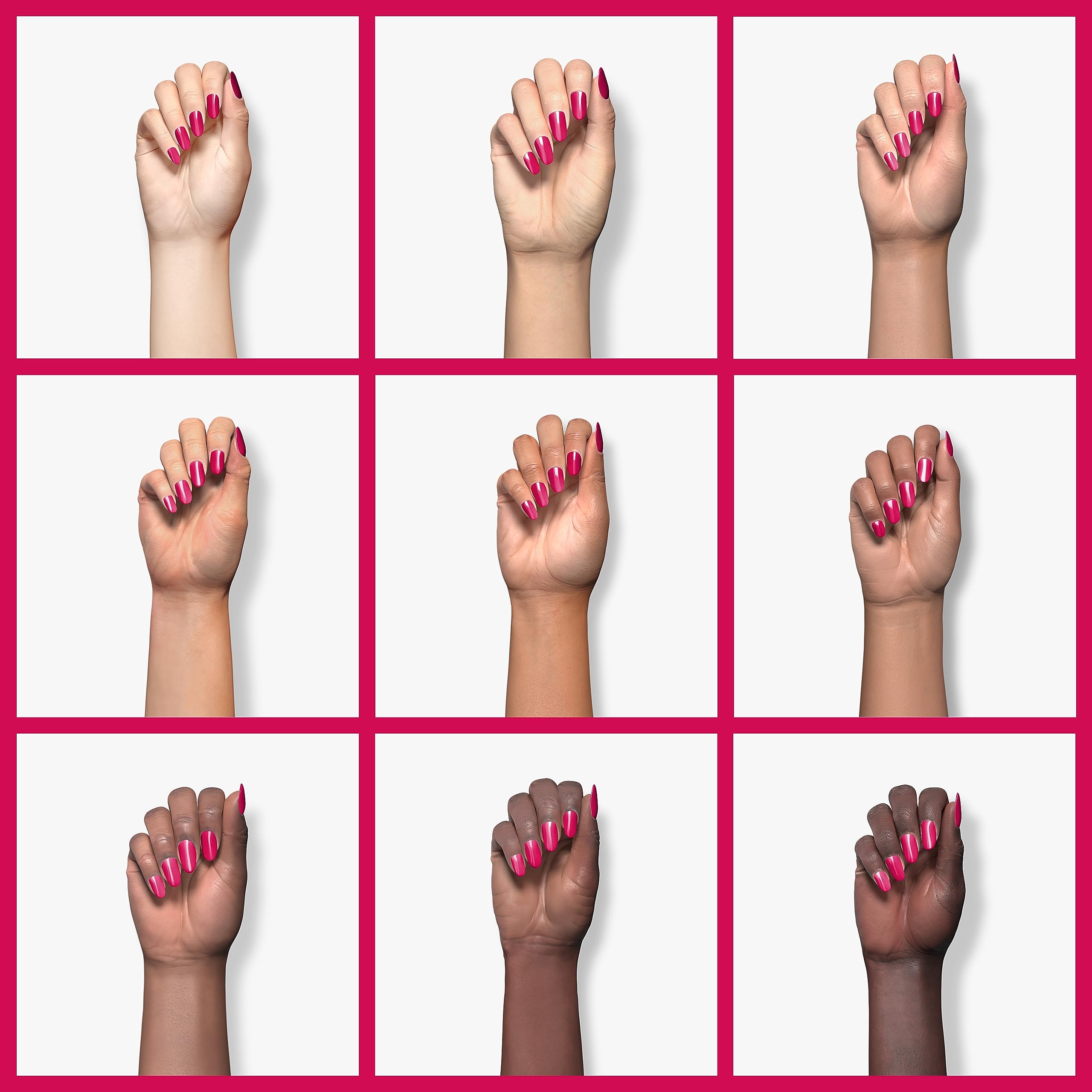 SNS Nail Dip Powder Cosmo bottle close-up highlights no-UV-lamp formula.