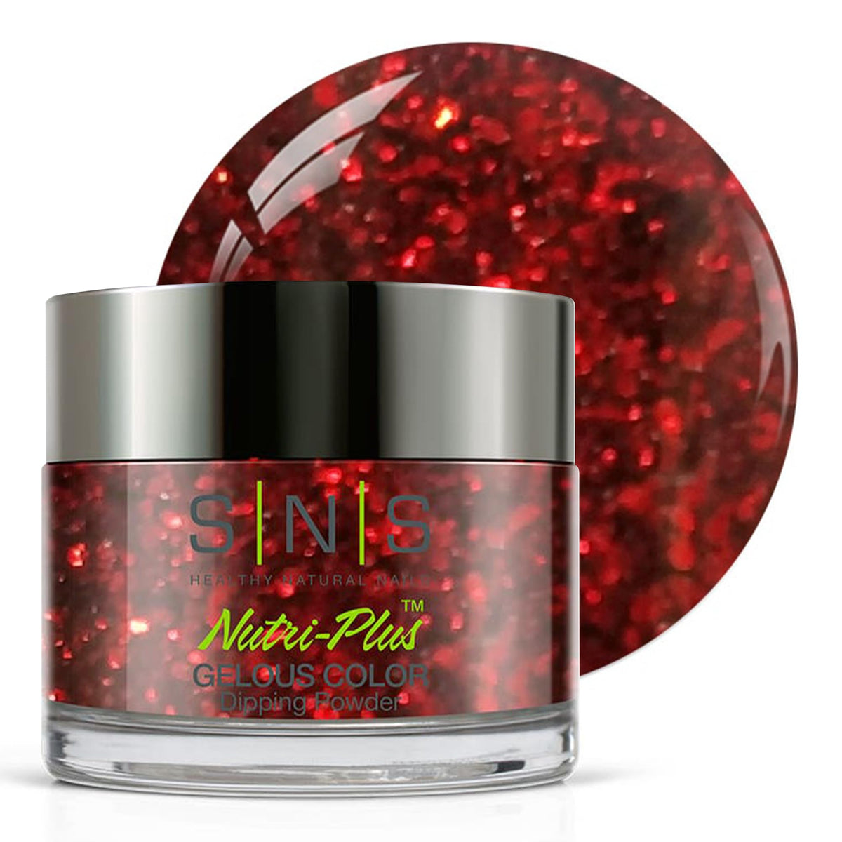 SNS Be My Valentine glitter dip powder in a jar for a dazzling manicure