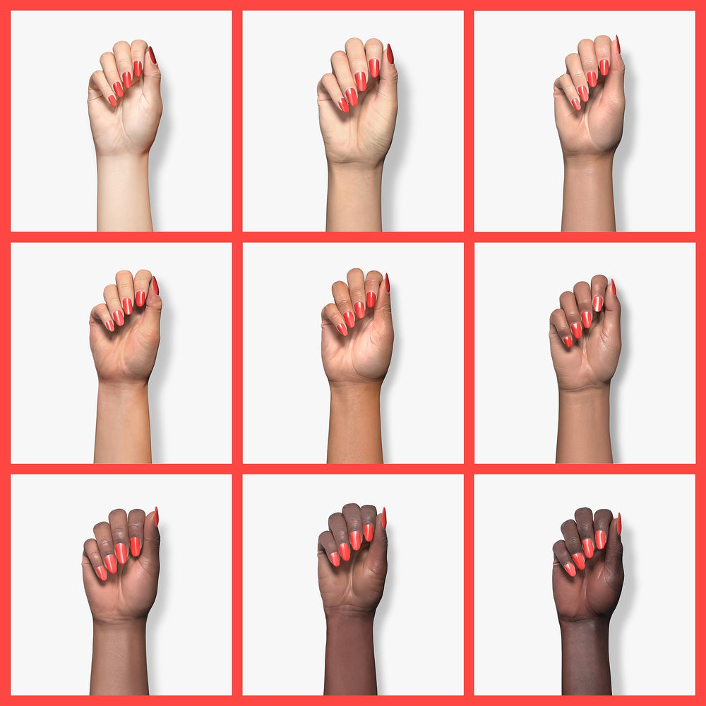 SNS Beach Hair dip powder swatch display reveals vibrant color options for DIY nails.