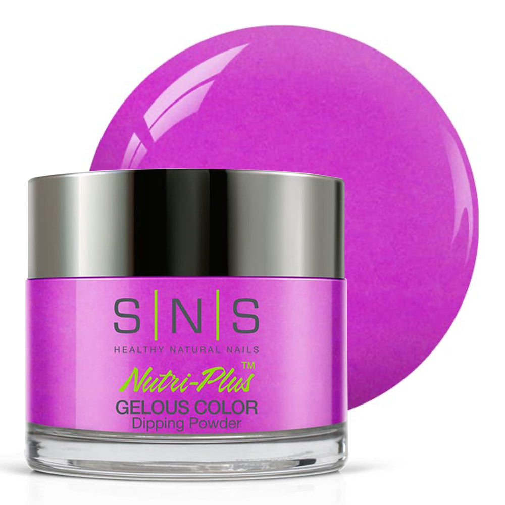 SNS Nail Dip Powder Casino Knight pink swatch shows vibrant, long-lasting color.