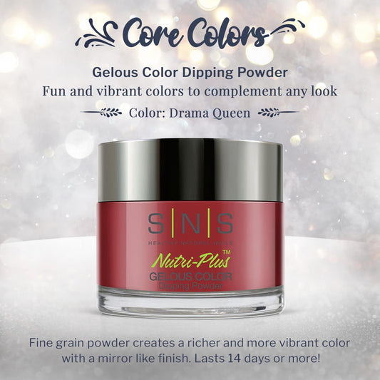 SNS Nail Dip Powder Drama Queen swatches reveal creamy wine tones for versatile looks.