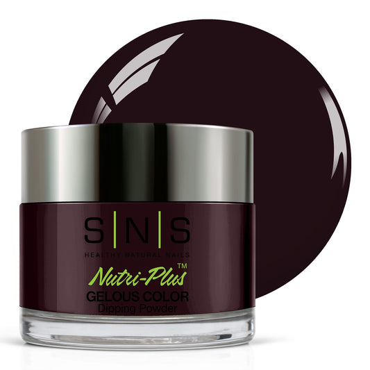 SNS Nail Dip Powder Enchanted Evening in purple-plum shimmer for long-lasting color