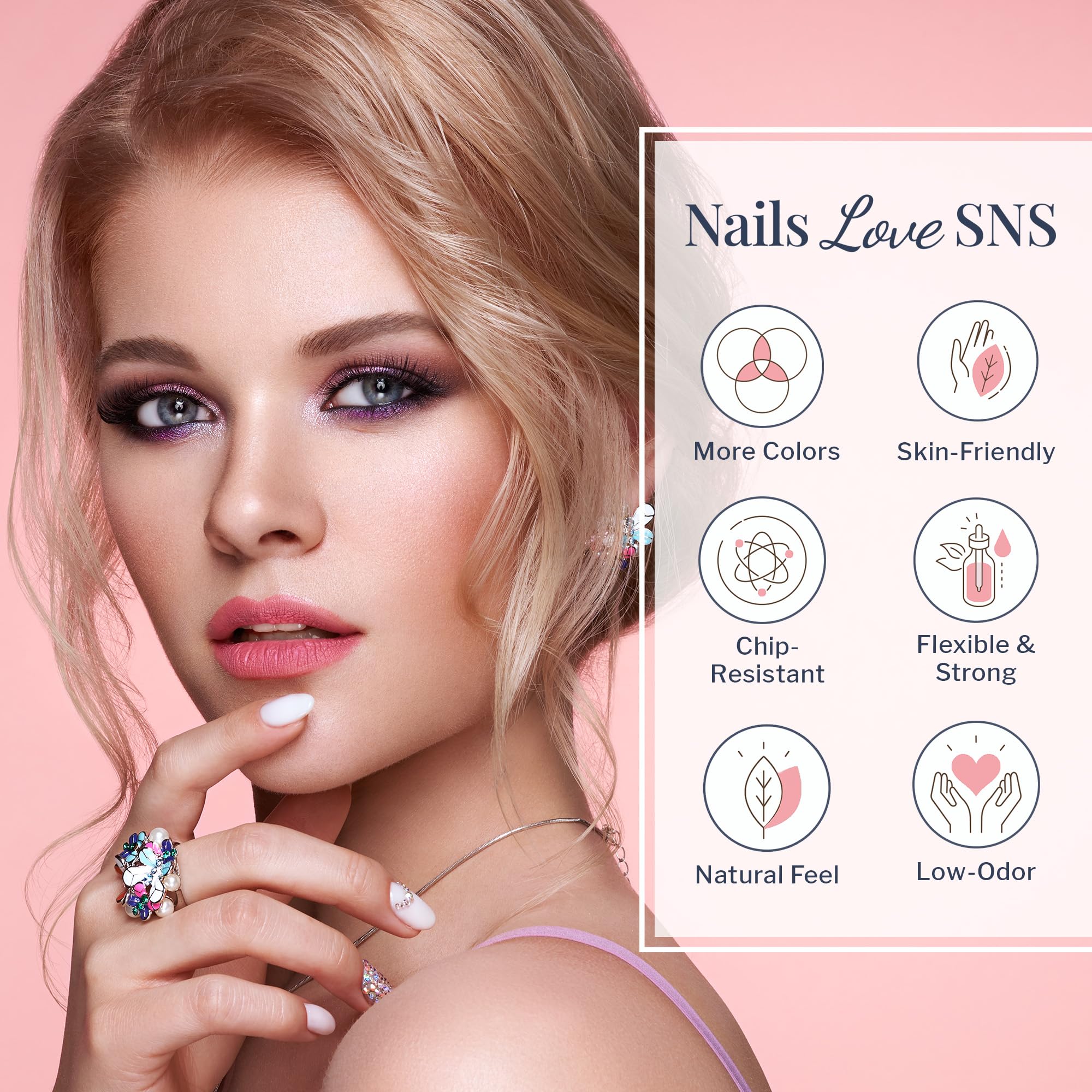 SNS Nail Dip Powder Hot Yoga Pants jar closeup highlights creamy texture