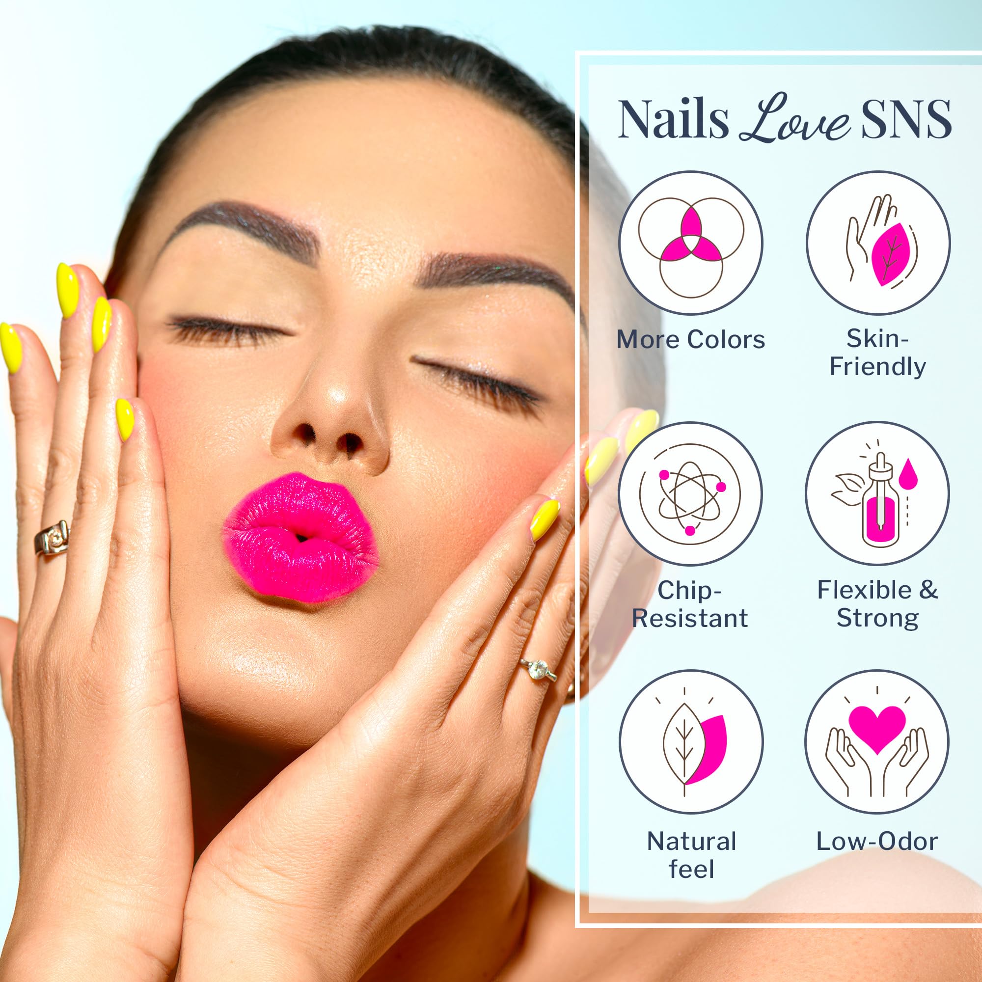 SNS Nails Mandarin Fish dip powder brush-ready color with smooth application.