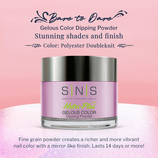 SNS Nail Dip Powder with a mirror-like finish in purple-violet