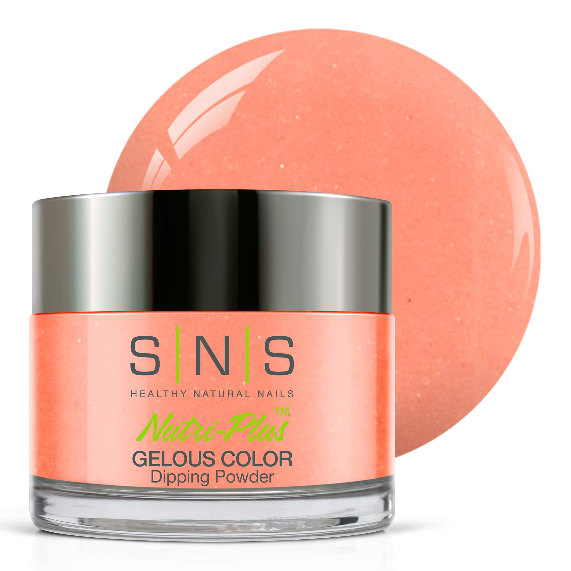 SNS Nail Dip Powder Monkey Forest Peach bottle ready for at-home color and lasting potential.