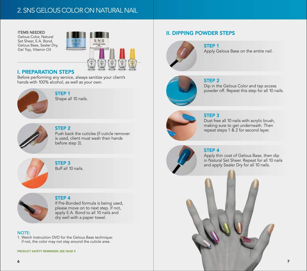 SNS Nutri-Plus topcoat provides durable shine and finish