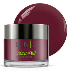 SNS Nail Dip Powder Shrimp Cocktail bottle shows the rich purple-cream shade.