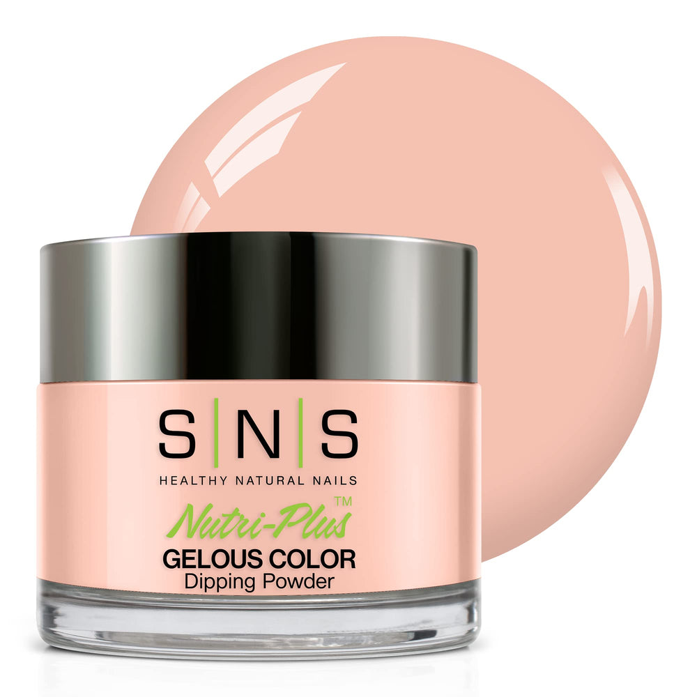 SNS Nail Dip Powder So Charming natural nude jar shows long-lasting color without UV light