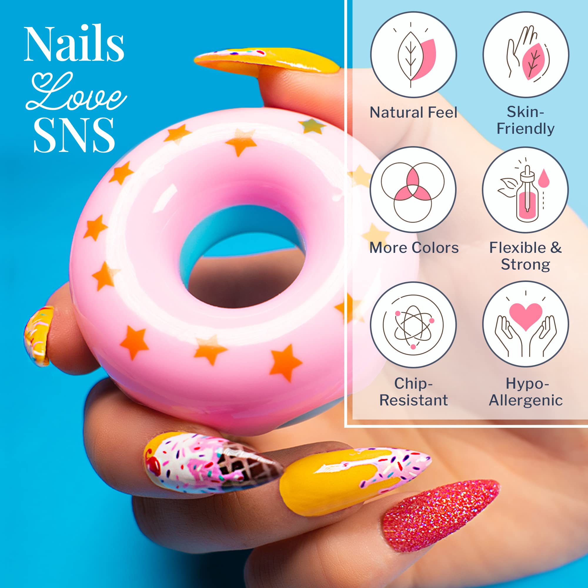 SNS Nail Dip Powder Taro Boba brush application demonstrates quick, even coverage without UV lamp